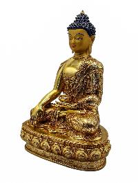 [shakyamuni Buddha], Buddhist Handmade Statue, [full Gold Plated], [face Painted] And [high Quality]