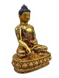 [shakyamuni Buddha], Buddhist Handmade Statue, [full Gold Plated], [face Painted] And [high Quality]