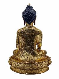 [shakyamuni Buddha], Buddhist Handmade Statue, [full Gold Plated], [face Painted] And [high Quality]