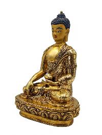 [shakyamuni Buddha], Buddhist Handmade Statue, [full Gold Plated], [face Painted] And [high Quality]