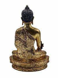 [medicine Buddha], Buddhist Handmade Statue, [full Gold Plated], [face Painted] And [high Quality]