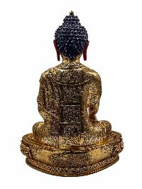 [shakyamuni Buddha], Buddhist Handmade Statue, [full Gold Plated], [face Painted] And [high Quality]