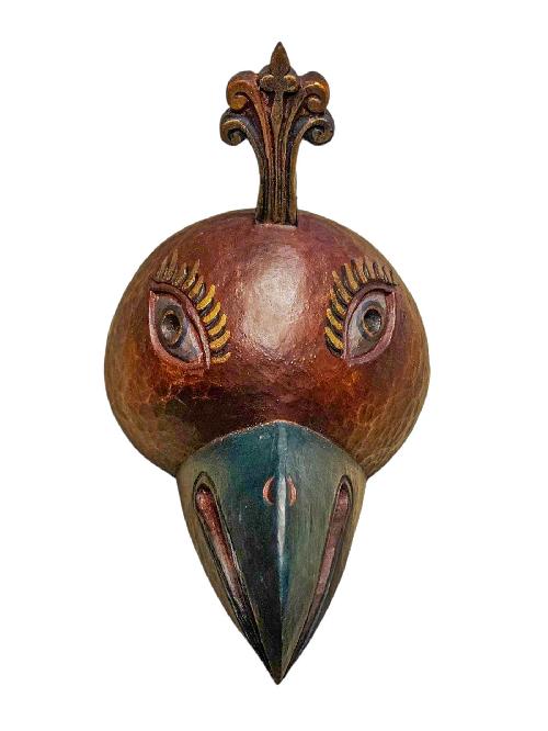 [garuda], Handmade Wooden Mask, Wall Hanging, Painted, Poplar Wood, High Quality