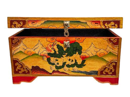 Wooden Tibetan Box-34595