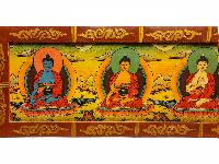 [pancha Buddha], Handmade Wall Hanging, [painted], High Quality