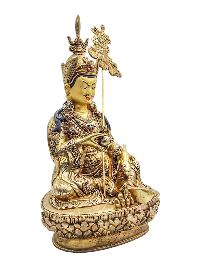 [padmasambhava], Buddhist Handmade Statue, [full Gold Plated], [face Painted] And [high Quality]