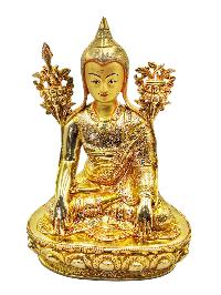 [longchenpa], Buddhist Handmade Statue, [full Gold Plated], [face Painted] And [high Quality]