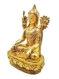 [longchenpa], Buddhist Handmade Statue, [full Gold Plated], [face Painted] And [high Quality]