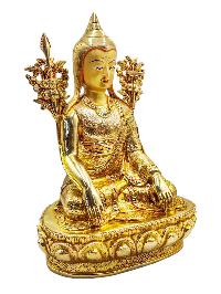 [longchenpa], Buddhist Handmade Statue, [full Gold Plated], [face Painted] And [high Quality]