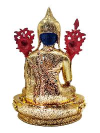 [longchenpa], Buddhist Handmade Statue, [full Gold Plated], [face Painted] And [high Quality]