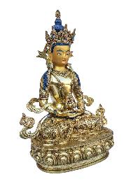 [aparimita], Buddhist Handmade Statue, [full Gold Plated], [face Painted], [stone Setting] And [high Quality