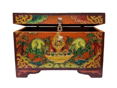 Wooden Tibetan Box-34643