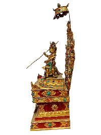 [jambhala: Namtose], Buddhist Handmade Statue, [full Gold Plated], [face Painted] And [high Quality]