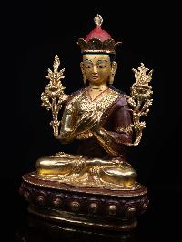 [nyamme Sherab Gyaltsin], Buddhist Handmade Statue, [half Gold Plated], [face Painted] And [high Quality]