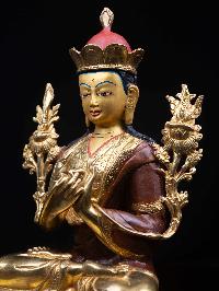 [nyamme Sherab Gyaltsin], Buddhist Handmade Statue, [half Gold Plated], [face Painted] And [high Quality]