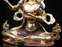 [sherab Chhama], Buddhist Handmade Statue, [half Gold Plated], [face Painted] And [high Quality]