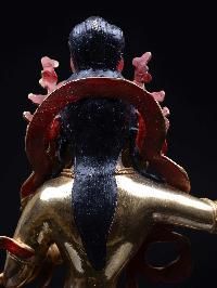 [sherab Chhama], Buddhist Handmade Statue, [half Gold Plated], [face Painted] And [high Quality]