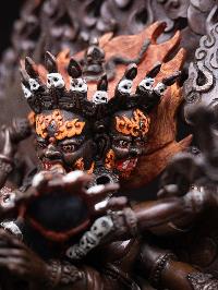 [vajrakilaya Shakti], Buddhist Handmade Statue, [chocolate Oxidized] And [high Quality]