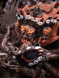 [vajrakilaya Shakti], Buddhist Handmade Statue, [chocolate Oxidized] And [high Quality]