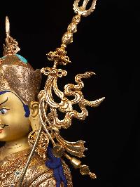 [padmasambhava], Buddhist Handmade Statue, [full Gold Plated], [face Painted] And [high Quality]