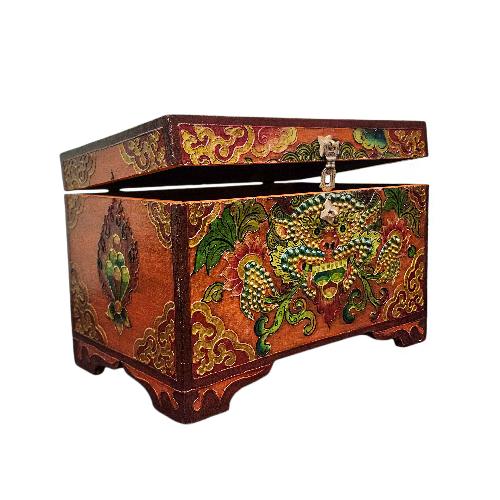 Wooden Tibetan Box-34884