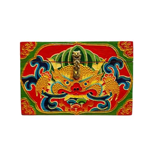 Wooden Tibetan Box-35048