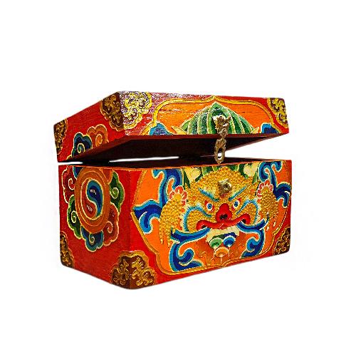 Wooden Tibetan Box-35053