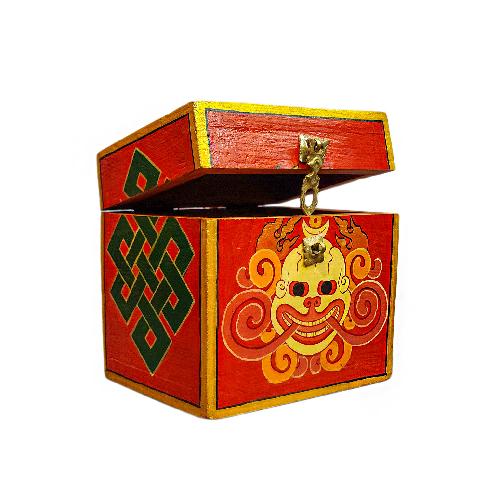 Wooden Tibetan Box-35054