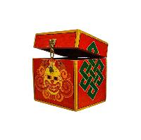 thumb3-Wooden Tibetan Box-35054