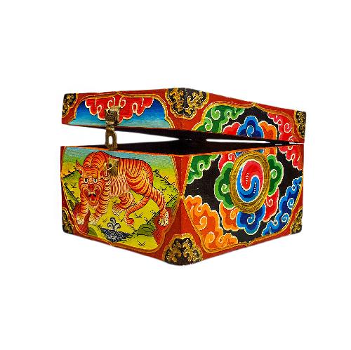 Wooden Tibetan Box-35059