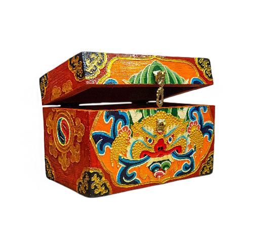 Wooden Tibetan Box-35068