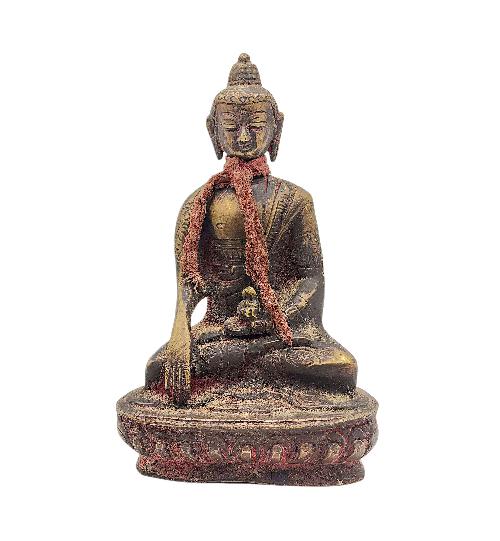 shakyamuni Buddha, Buddhist Miniature Statue, antique Finishing