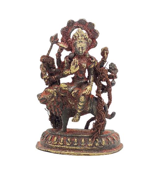 durga, Buddhist Miniature Statue, antique Finishing