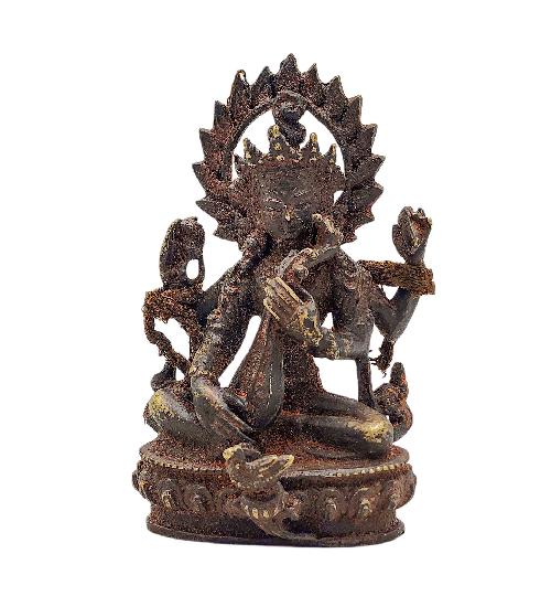saraswati, Buddhist Miniature Statue, antique Finishing