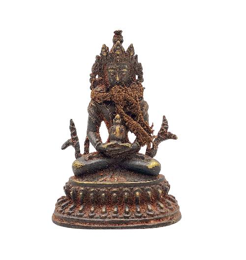 aparimita, Buddhist Miniature Statue, antique Finishing With double Base
