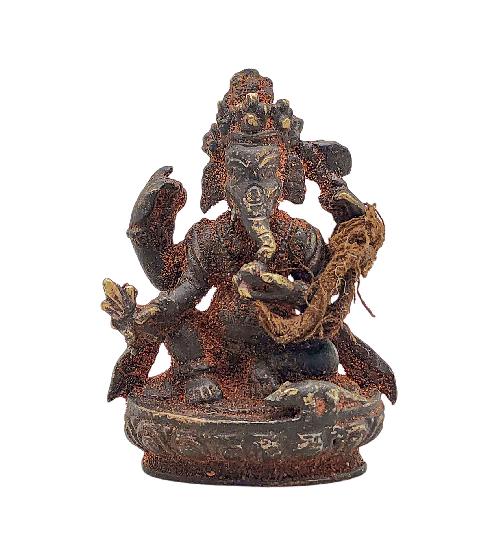 ganesh, Buddhist Miniature Statue, antique Finishing