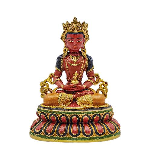 aparimita, Buddhist Miniature Statue, thangka Color Finishing