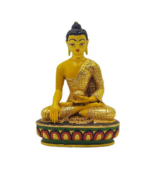 shakyamuni Buddha, Buddhist Miniature Statue, thangka Color Finishing, face Painted