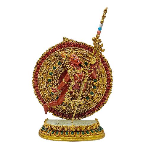 akash Yogini, Buddhist Miniature Statue, thangka Color Finishing