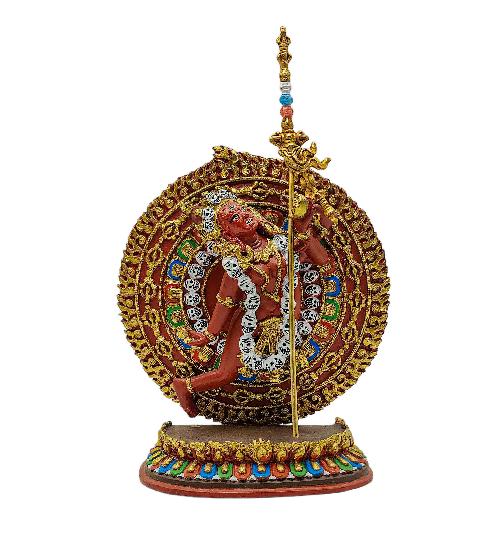 akash Yogini, Buddhist Miniature Statue, thangka Color Finishing