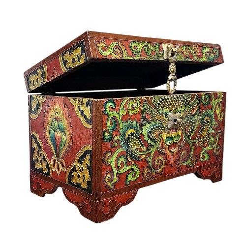 Wooden Tibetan Box-36189