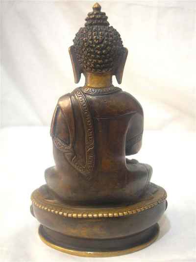 Medicine Buddha Statue, [chocolate Oxidized], [sold]