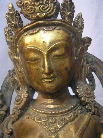 Green Tara Statue, [sold]