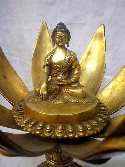 Shakyamuni Buddha Statue, [full Gold Plated], [sold]