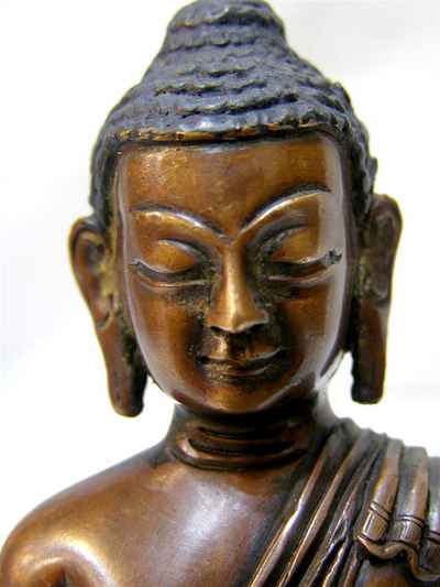 Medicine Buddha Statue, [chocolate Oxidized], [sold]