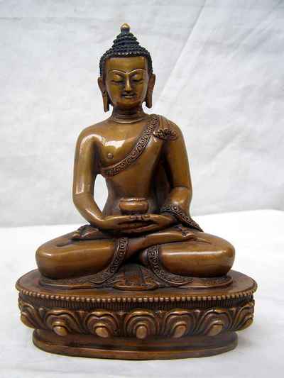 Amitabha Buddha Statue, [chocolate Oxidized], [sold]