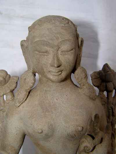 Green Tara Statue, [stone Color Finishing], [sold]