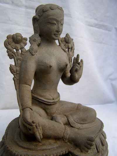 Green Tara Statue, [stone Color Finishing], [sold]