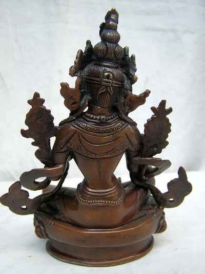 Green Tara Statue, [chocolate Oxidized], [sold]