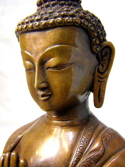Amitabha Buddha Statue, [chocolate Oxidize], [old Post], [remakable]